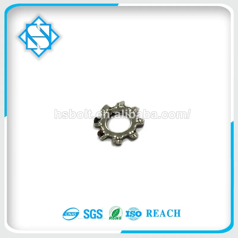 Competitive Price DIN6797 Type A Carbon Steel M2-M10 External Tooth Lock Washer
