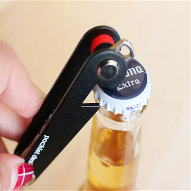 holder light Portable multi-function key chain tool pocket version design bottle opener Key organizer keychain