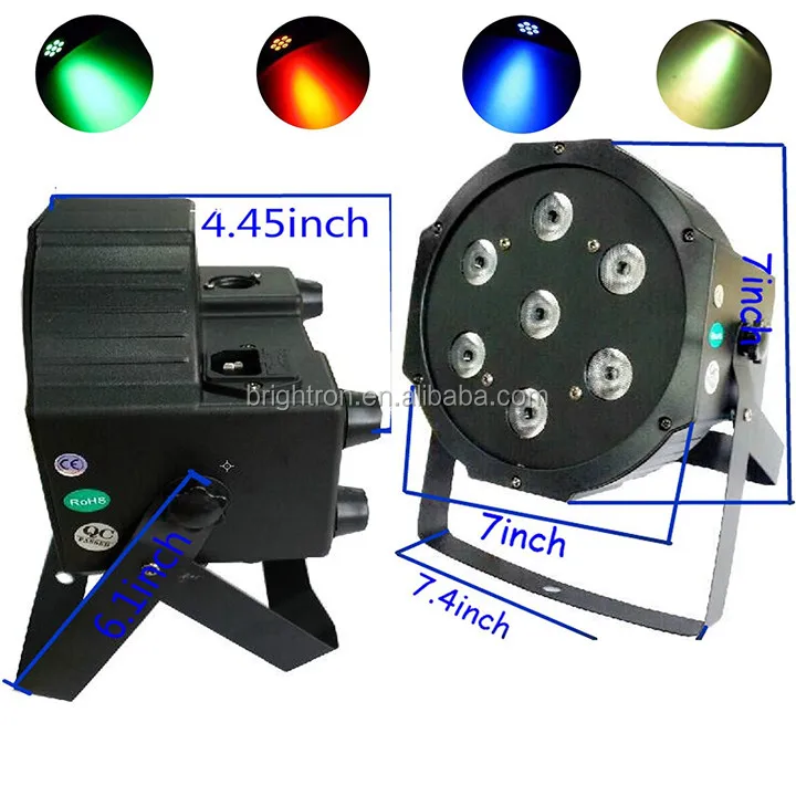 Микро-пульт дистанционного управления 7 * 10w красочный мигающий участник