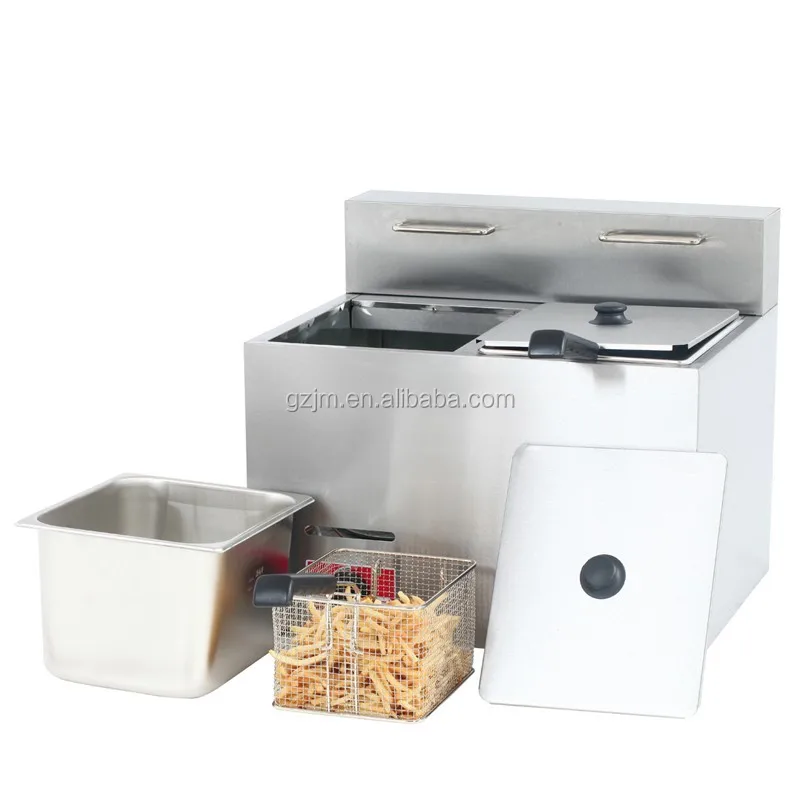 Горячая Распродажа, коммерческая газовая фритюрница с двойным резервуаром