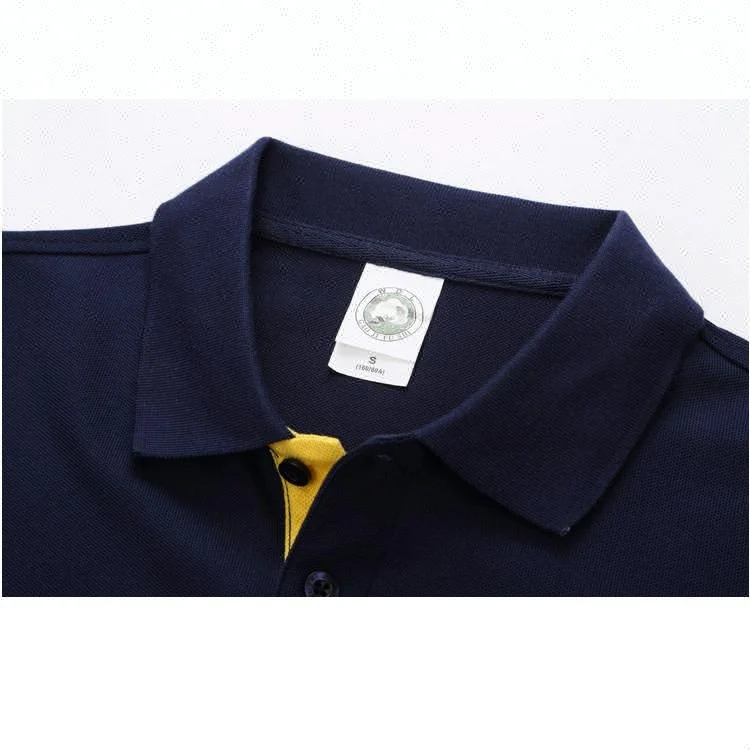 Different color collar polo shirt sewing machine