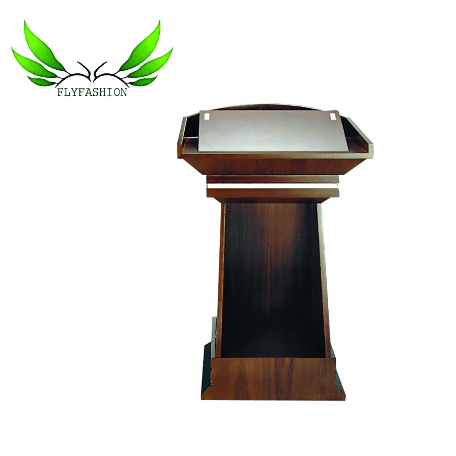 
Luxury design lecture hall desk/podium wooden speech desk for church use 