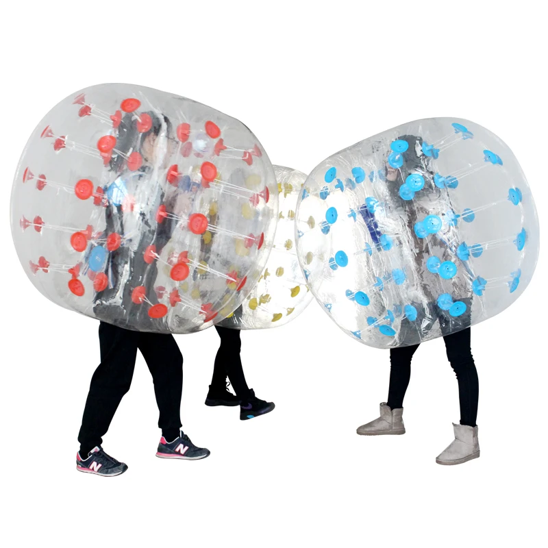 
High quality custom logo inflatable pvc/tpu bumper ball soccer bubble ball 