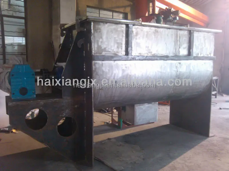 easy emptying and cleaning horizontal type powder mixer machine