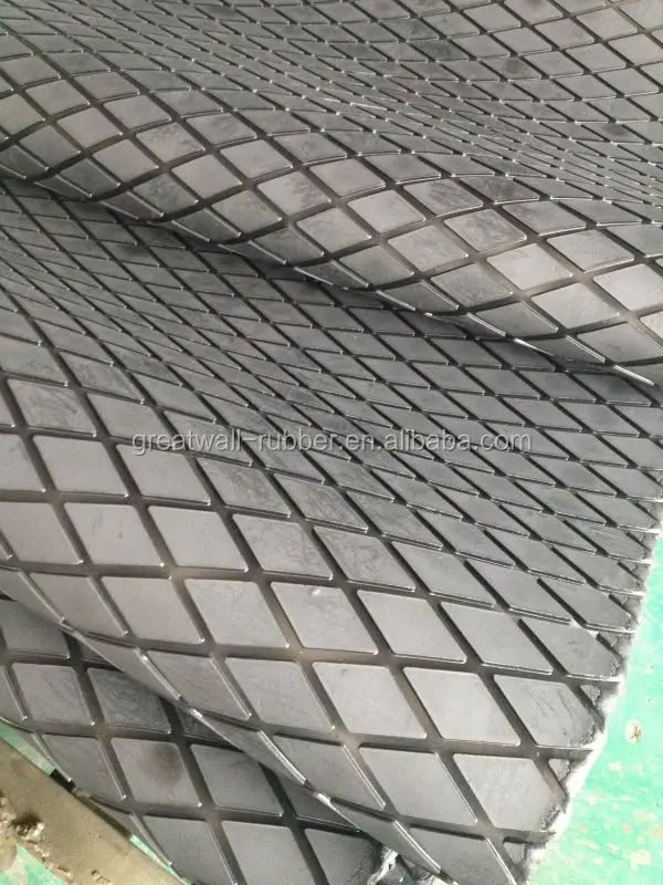 Алмазный паз ромбовидный шкив резиновый лист