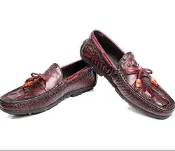 men fish grain shoes fashion tassels pointed shoes men leisure leather shoes Lazy British driving guangzhou