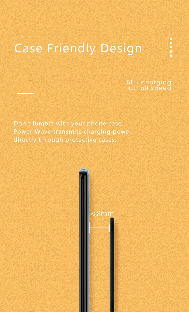 Office desk charging pad Round pad  wireless charging pad QI Fast phone Charger 10W fast  wireless charge phone