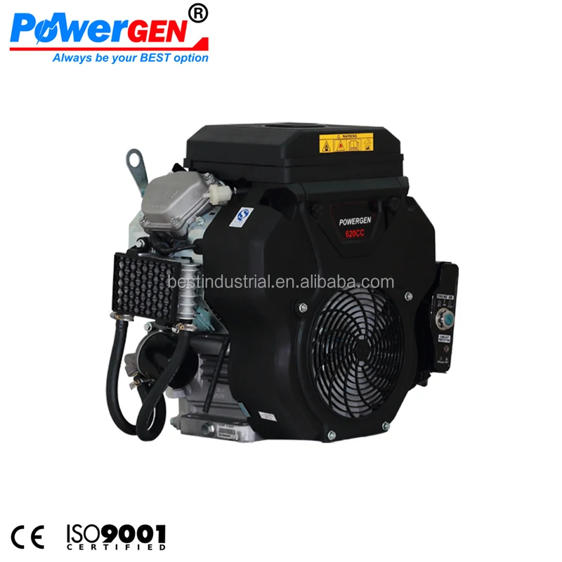 Best Seller!!! POWERGEN  OHV Horizontal Shaft 20HP V Twin 2 Cylinder Air Cooled Gasoline Engine