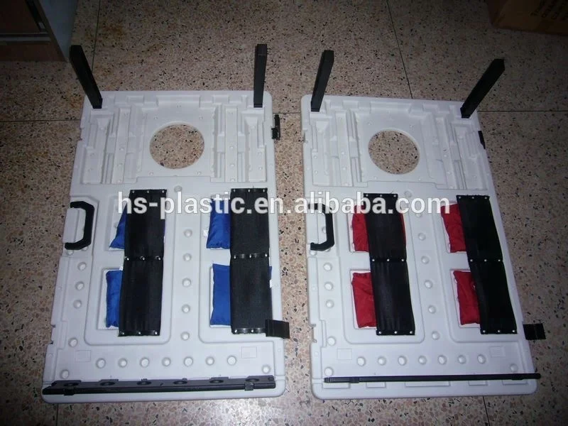 plastic Corn hole toss game for play game outdoor toss bean bags