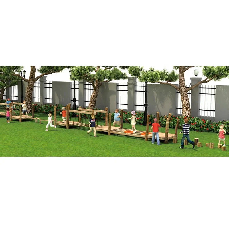 Children Wooden Outdoor Climbing Wall Climbing Rocks Import Wooden Tire Playground Net Shape Children Climb Equipment