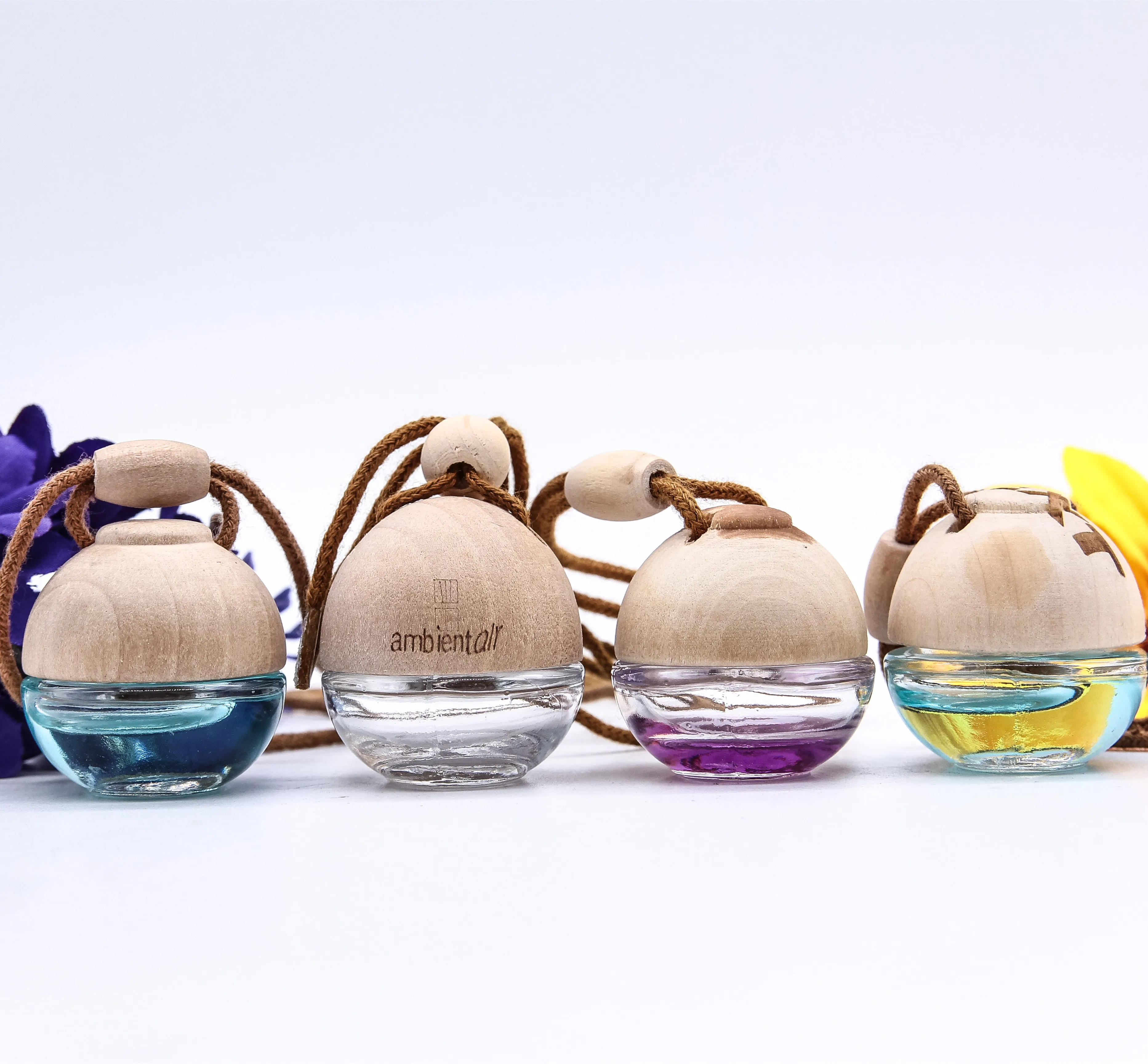 Подвесная пустая Автомобильная парфюмерная стеклянная бутылка объемом 5 мл, автомобильная бутылка-диффузор