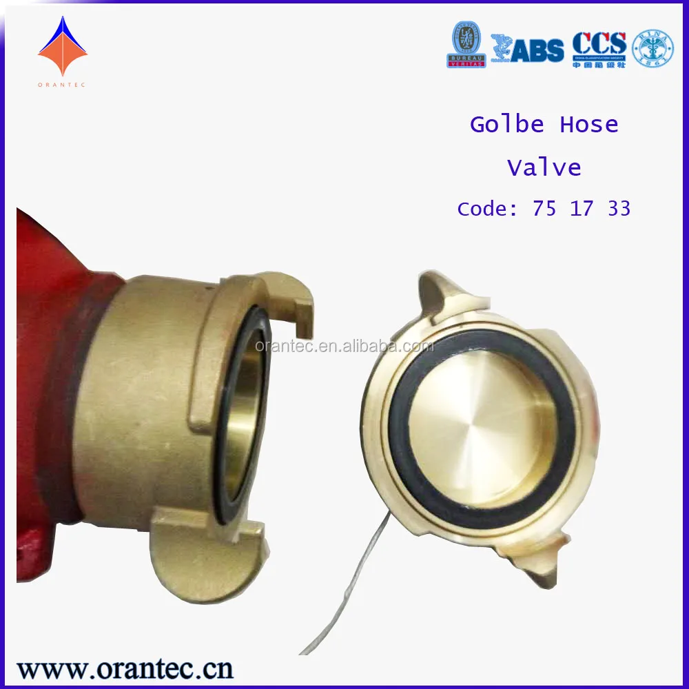 Marine Type IMPA Code 751733 JIS 10K DN65 Globe Fire Hose Valve