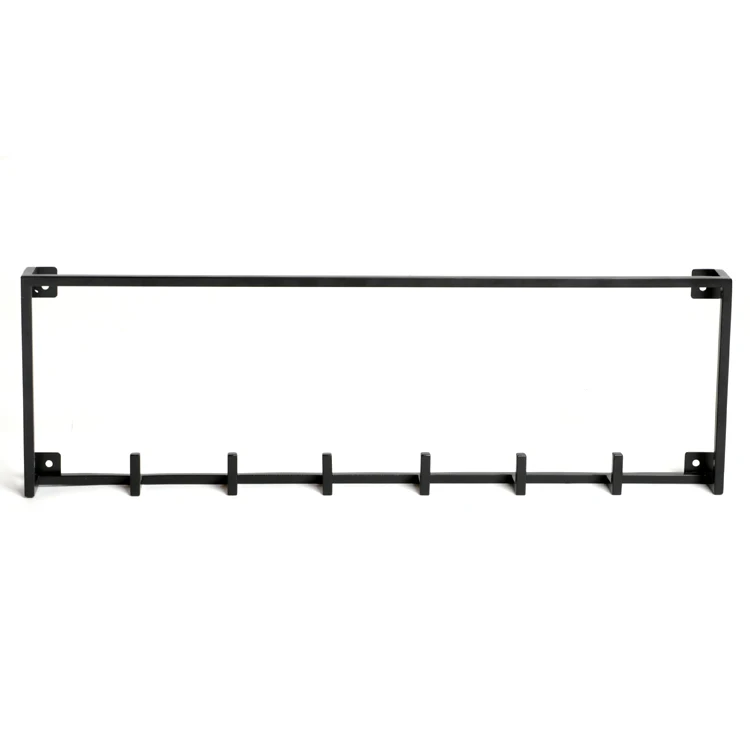 
Simple decorative metal wall mounted hanging shelf with 10 hooks 