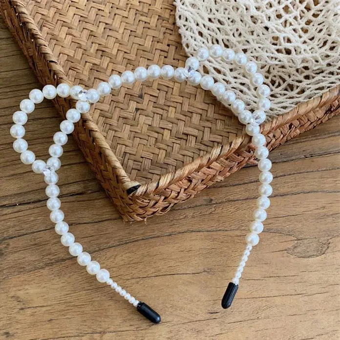 Women New Fashion Pearl Hair Band Hair Accessories Lovely Cat Ears Head Bands