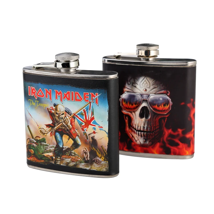 JH059 standard size hip flask manufacturer stainless steel single wall flask hip flask for men
