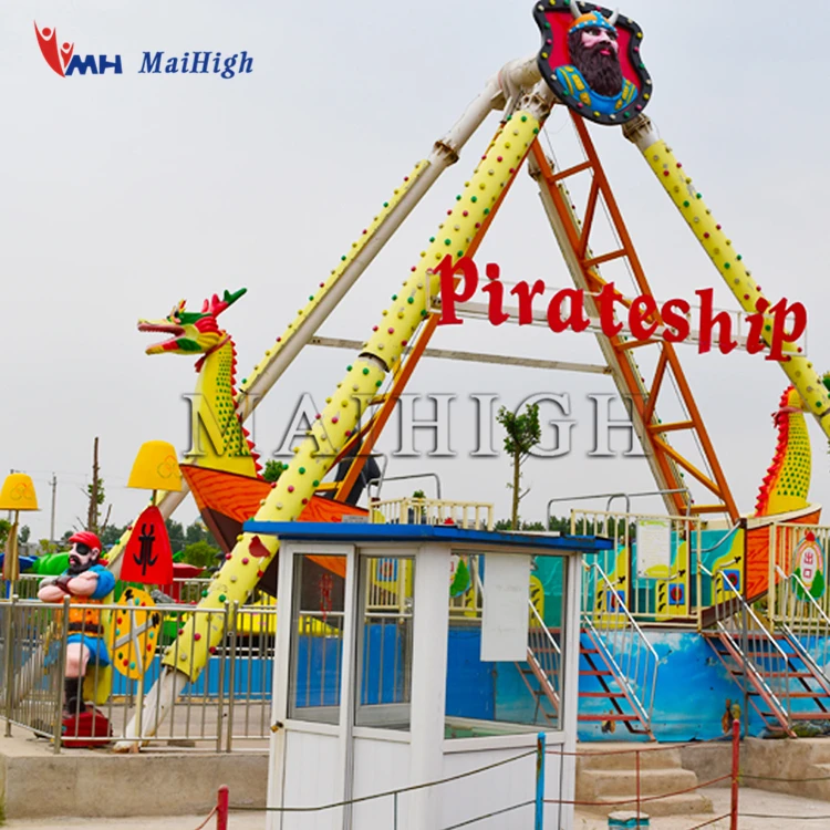 Hot Sale Favorite Playground Fiberglass Kids Adults 24P Outdoor Pirate Ship Ride