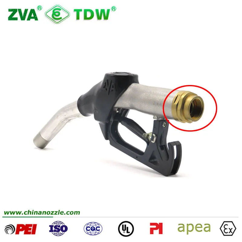 Brass Nozzle Swivel Joint Diesel Hose Coupling Fitting for ZVA 25 Automatic Fuel Nozzle