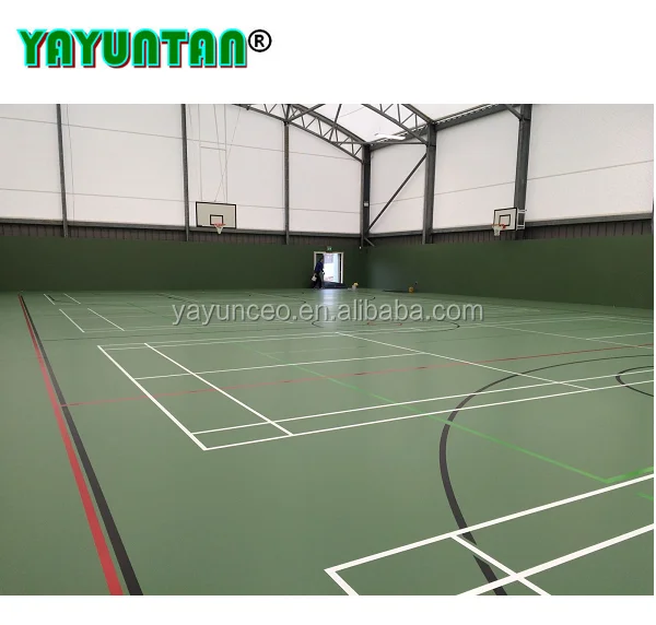 
corrosion resistant PU waterborne coatings for multi purpose sport flooring 
