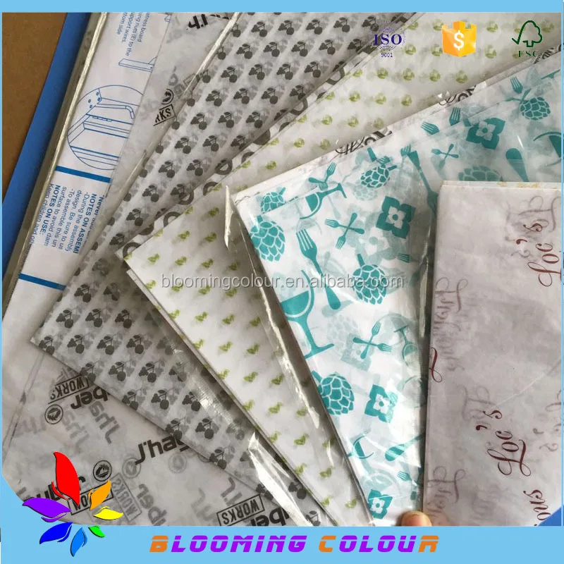 Widely used goods packaging high Quality custom printed Tissue Paper/warpping tissue paper