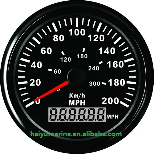 85mm 200MPH Boat GPS Speed Gauge