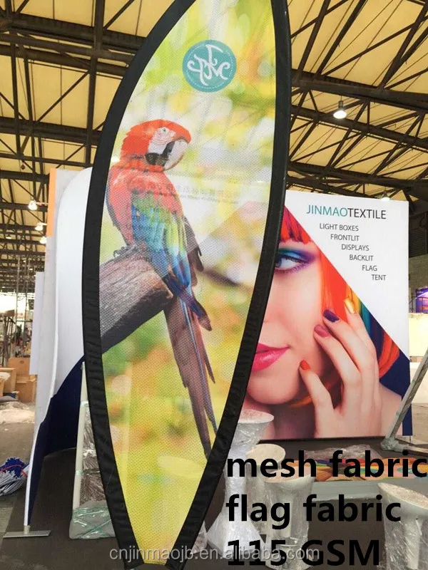 
good quality competitive price 100 PCT polyester flag mesh fabric sublimation printing water base ink 