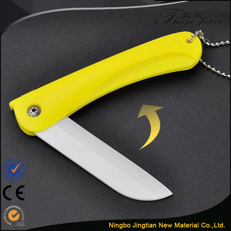 
Gift Pocket Ceramic Colorful Handle Portable Foldable Ceramic Knife 