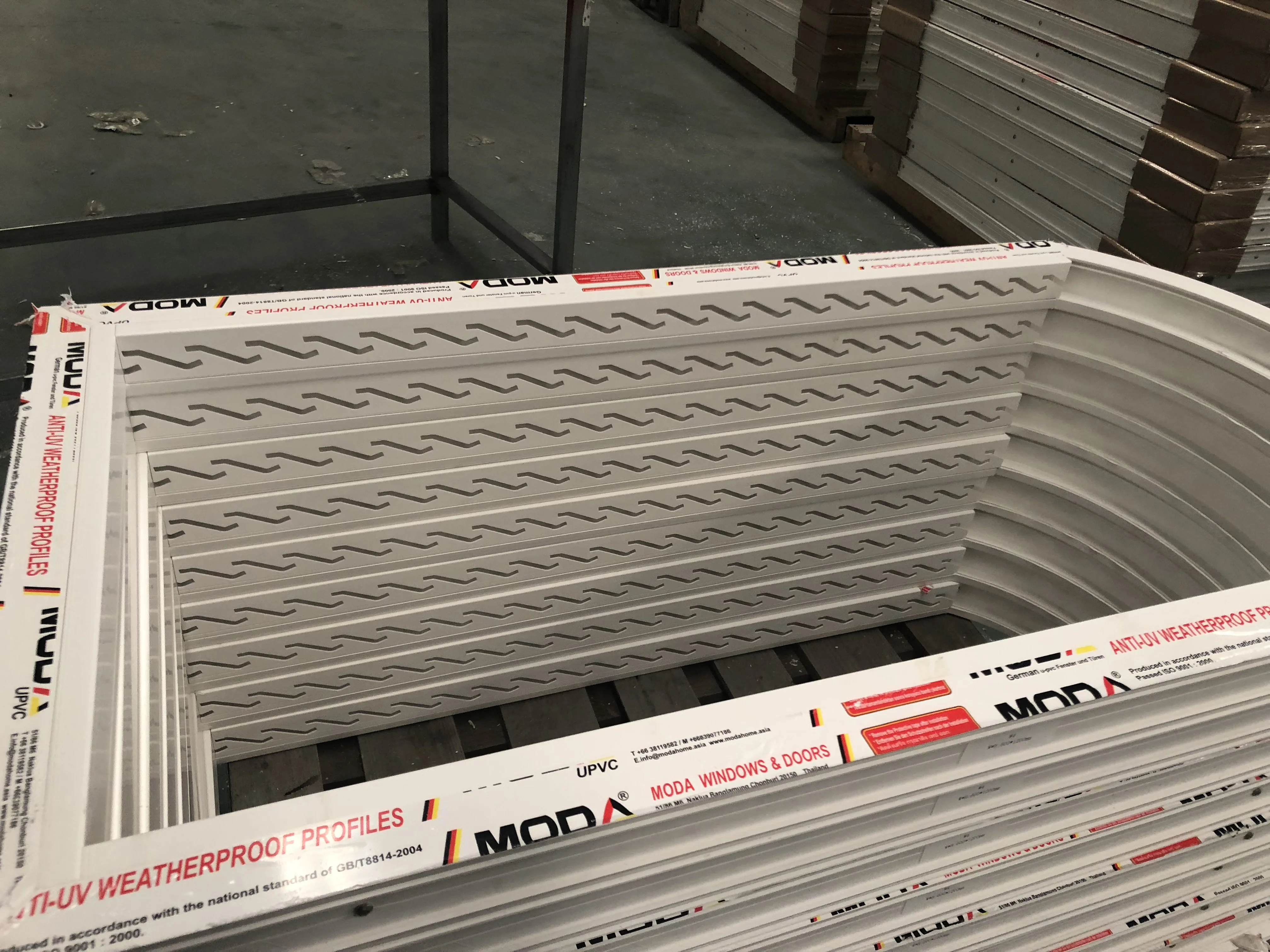 PVC profile window shutter plastic blinds upvc louver