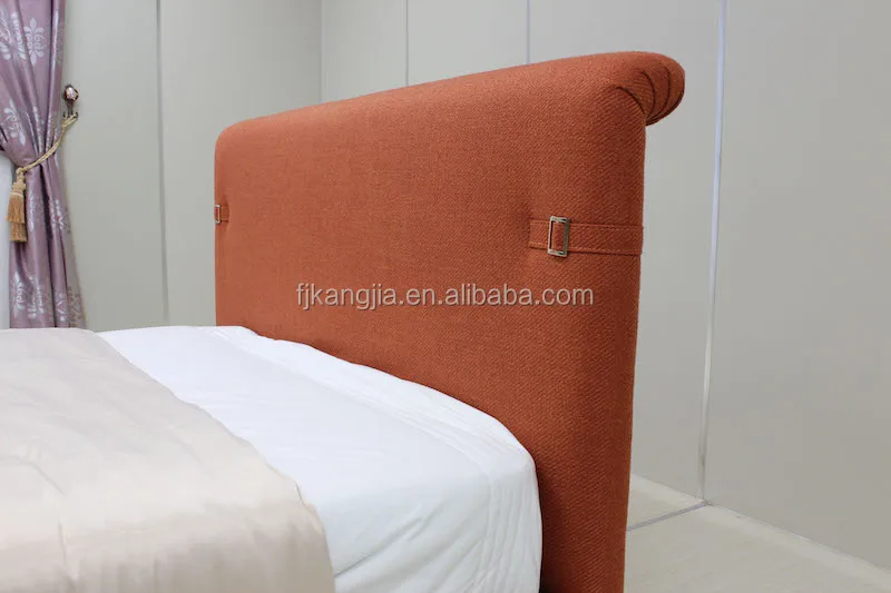 
cheap Upholstered Wooden double size bed 