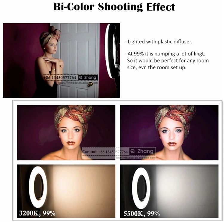 Yidoblo одобренный CE FC-480 RGB для видеостудии фотографии кольцо света с функцией подставки и точность цветопередачи CRI 95 18 дюймов дистанционного Ringlight 2800k-9990k