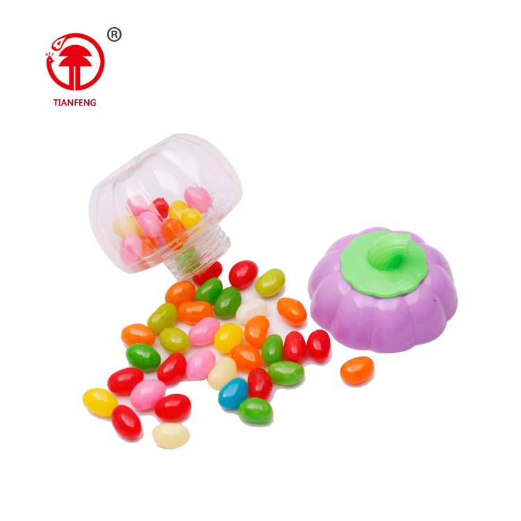 Chinese candies confectionery halal mini pumpkin fruit sweet and candy jelly bean mixed