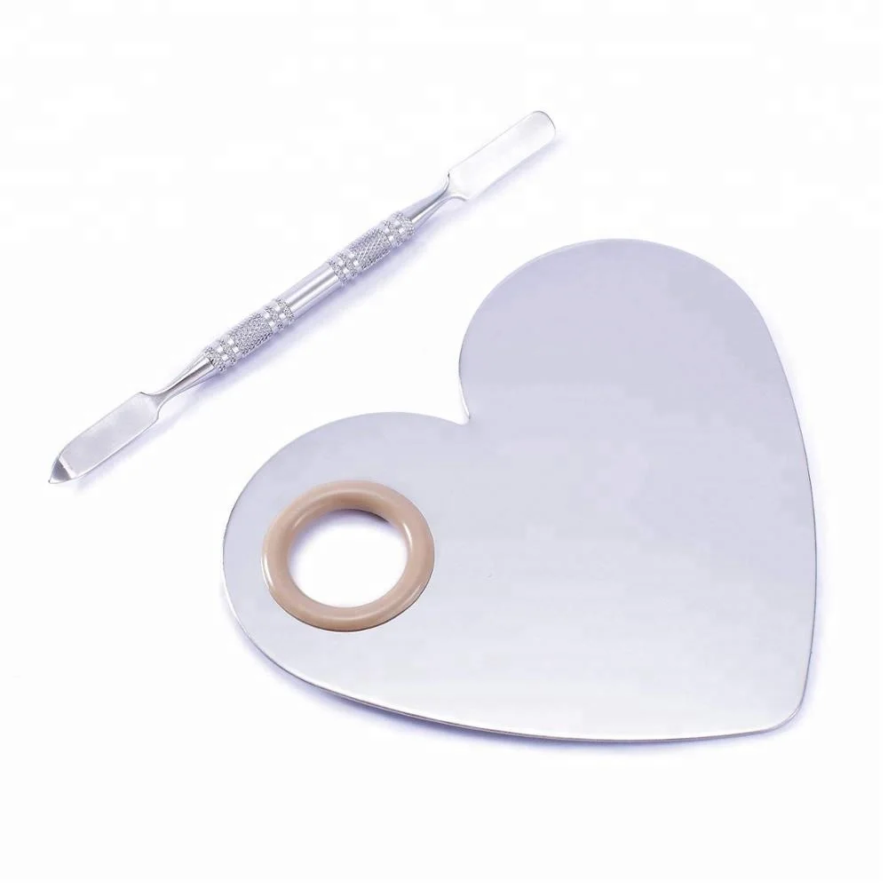 
 Fashion Stainless Steel Pallet Makeup Artist Tools Makeup Palette Spatula  