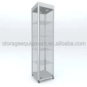 HANG wall mounted led display cabinets with glass door