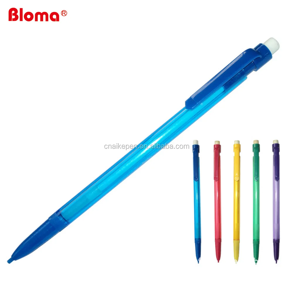 
Bloma Cheap Cost Customized retractable plastic mechanical pencil for office and school 