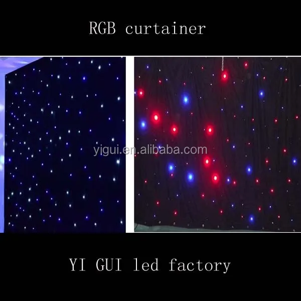 hot sale Indoor soft led stage light curtain/stage backdrop