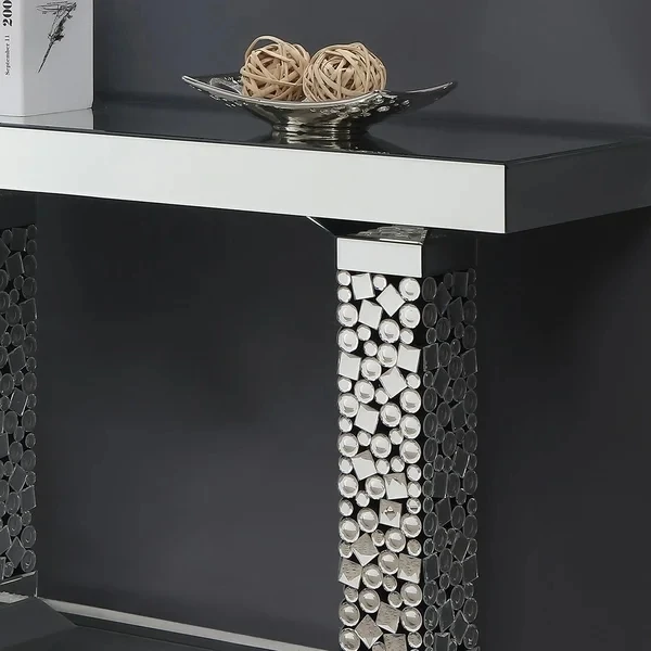 Luxury Sparkly Mirrored Console Table Acrylic Crystal Decorative Hallway Table For Home Hotel