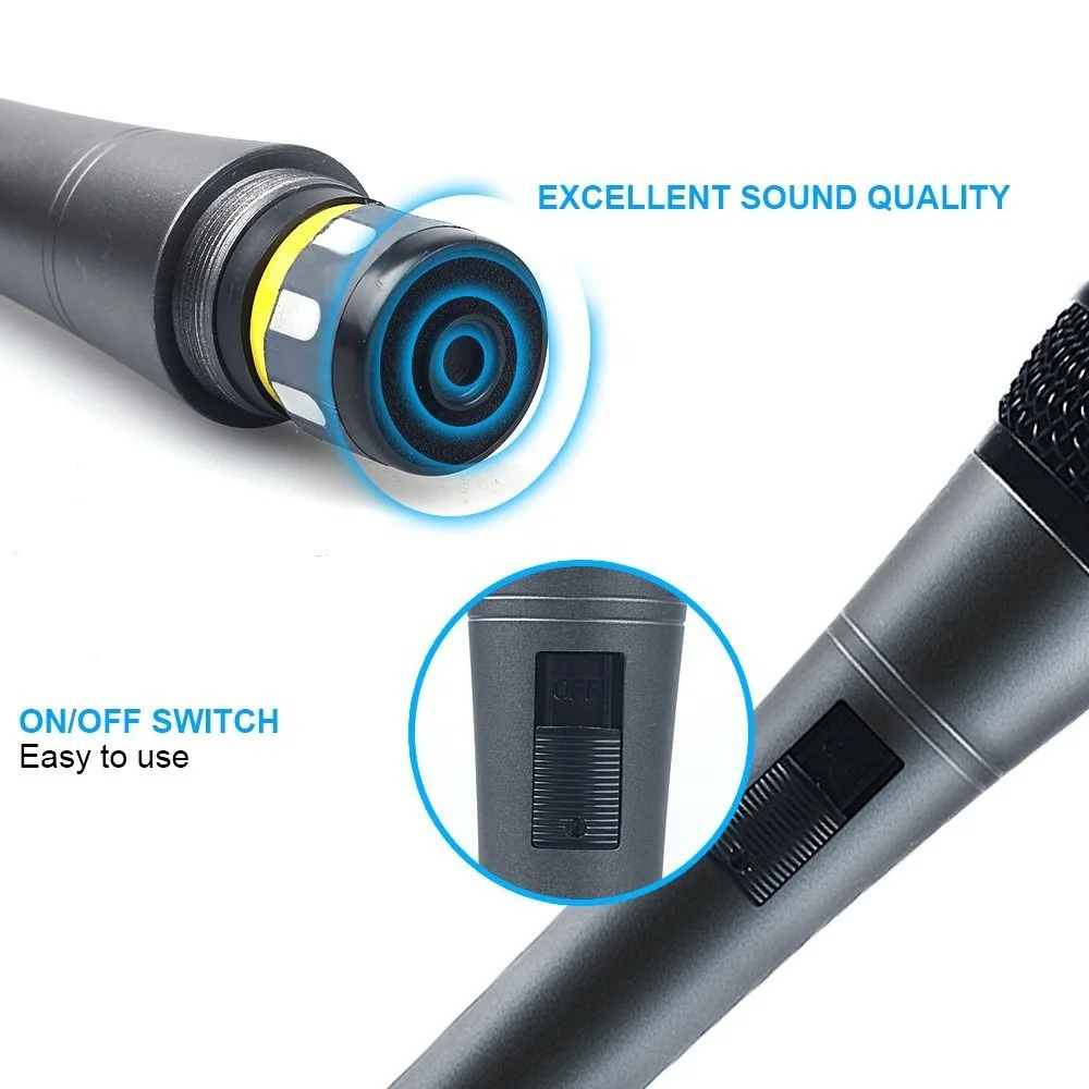 
Connect mixer wire dynamic Handheld speaker karaoke with microphone recorder for kids 