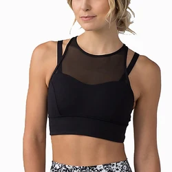 women sportswear gym crop top sexy plus size sports bra
