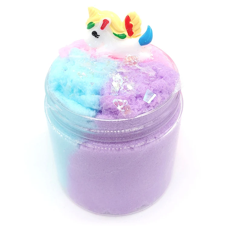 
Resin toy new arrival toys fashion unicorn brushed snow slime products 