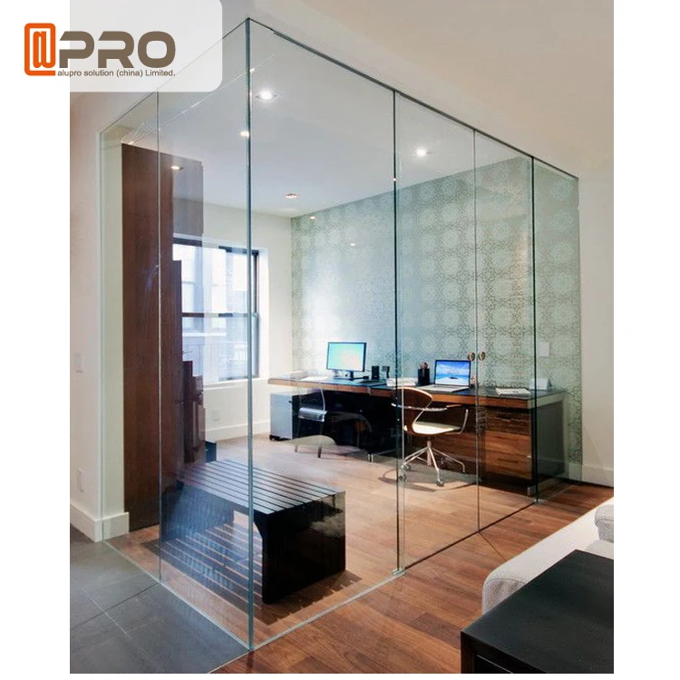 2021 latest design office partition wall commercial price aluminium partition wall board half glass office partition wall