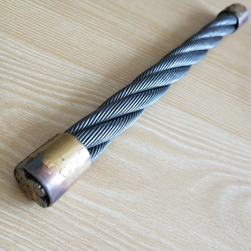 
4Vx39S+5FC 14MM 4 strand flat no-roating ungalvanized Wire Rope 