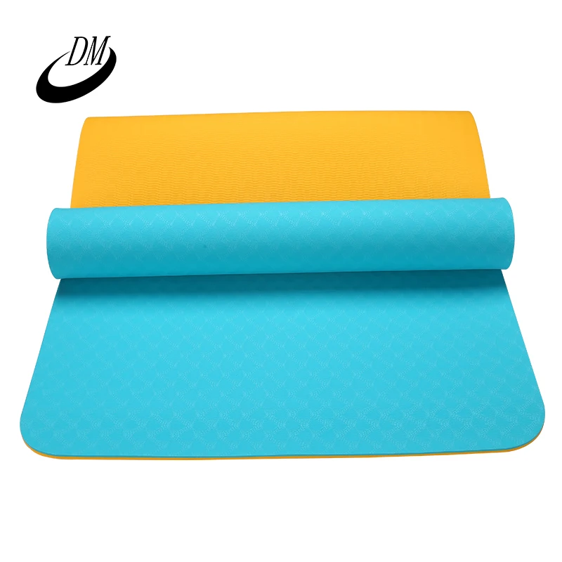 
DM Fitness Equipment 6mm Different Color Comfortable TPE Yoga Mat 