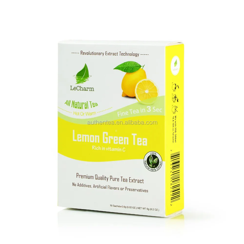 Новый пакет чай Slim Fit 100% Ture лимонный экстракт зеленый чай