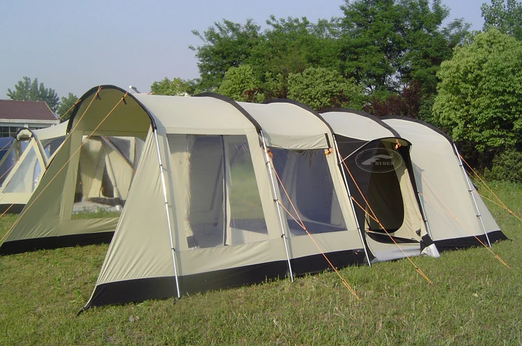 OEM High Quality Outdoor Family Gathering Pod-Style Tent Thick Aluminium Alloy Pole Large Space Comfortable for Car Camping