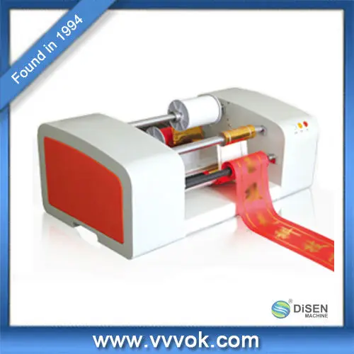 Disen Gold silver yellow white black green blue red Satin Ribbon Printing Machine Price Single Color Automatic