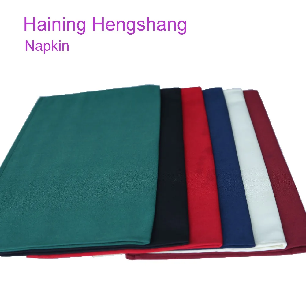 
high quality 100% spun polyester table napkin for hotel and restaurant 