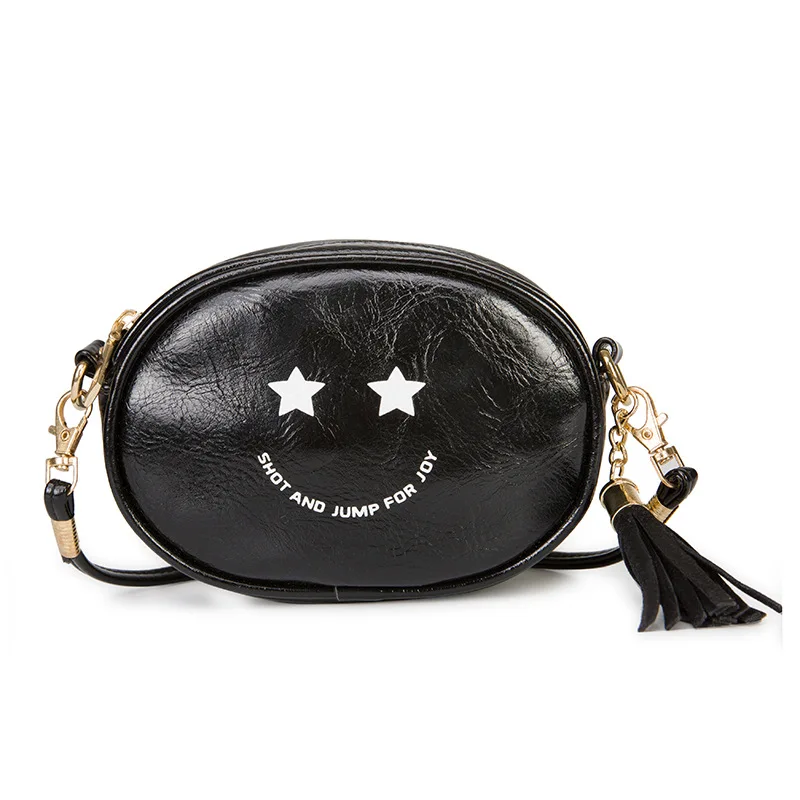 Funnuy Retro Kid Crossbody Bag Smail Face Coin Purse Baby Bag