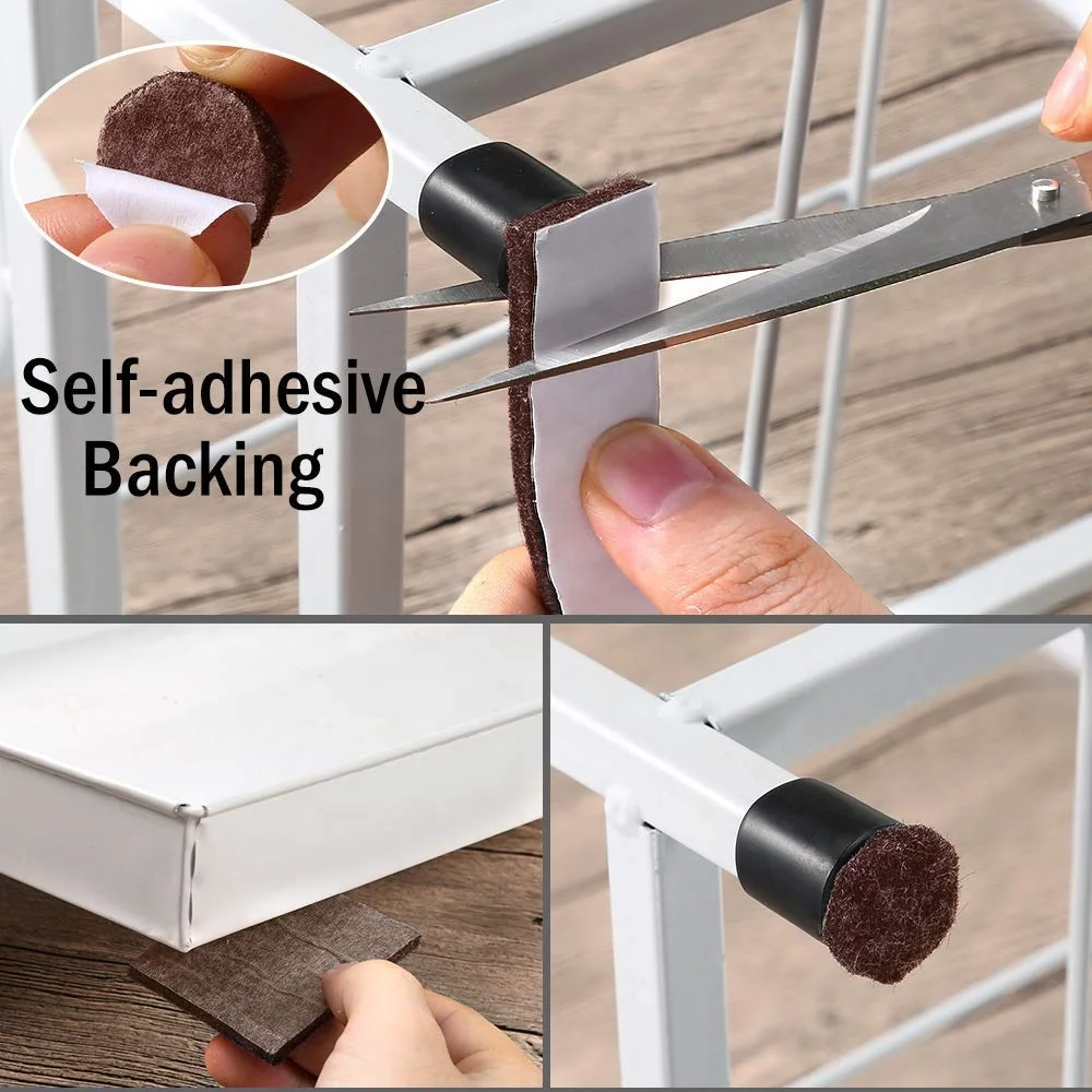 Brown Self Adhesive Felt Tape Felt Furniture Pads Heavy Duty Felt Strip Roll for Protect Furnitures and Hard Surface