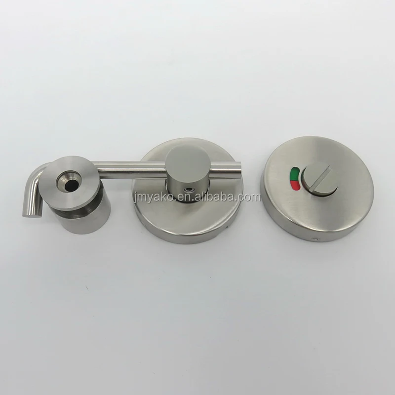 Stainless Steel Bathroom Hardware Fittings Toilet Cubicles Indicator Door Lock Thumb Turn