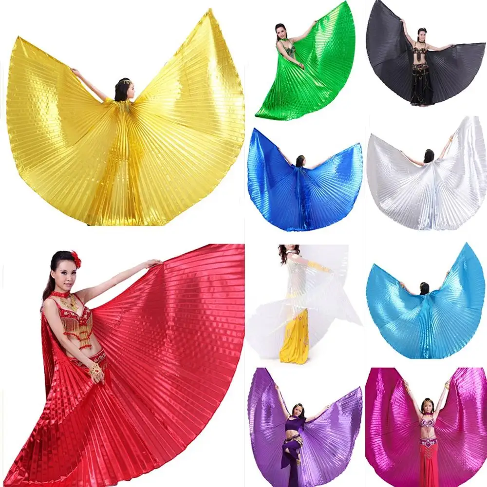 New Bestedance Opened or Closed Professional India Egypt Belly Dance Costumes Isis Wings 20 Colors