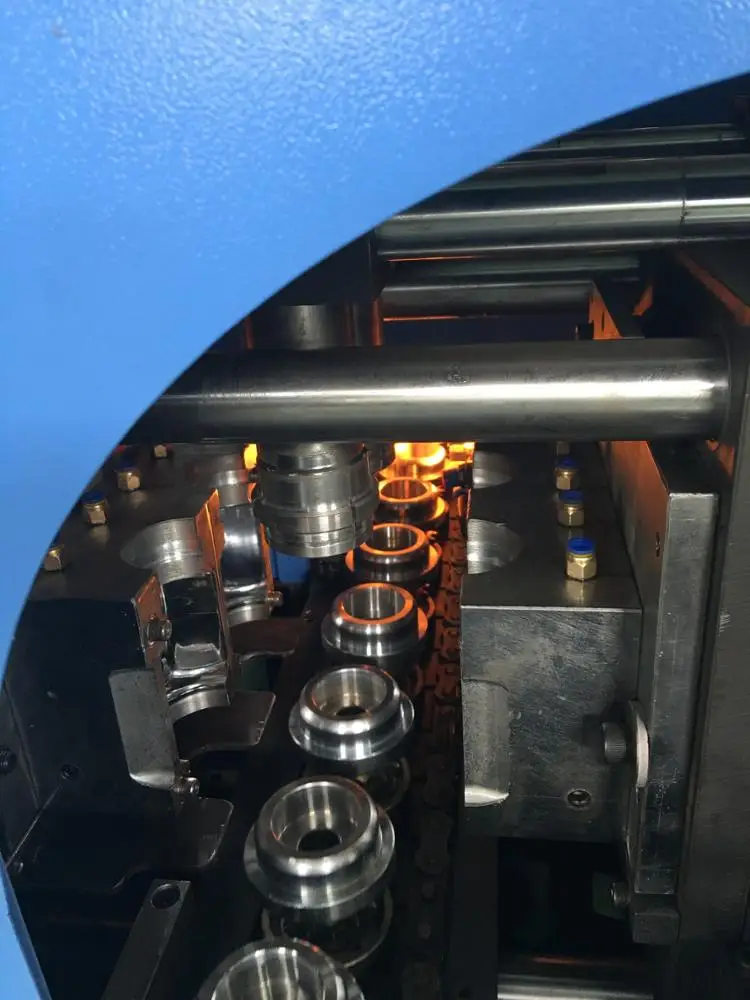 pet jar blow moulding machine machinery 2cavity automatic blowing with preform hand feeding